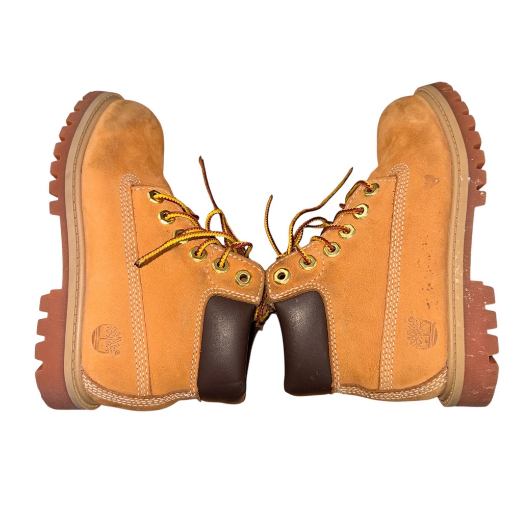 Timberland 6-Inch Premium Boots Little Kid 11 Pre-Owned Wheat Waterproof Leather